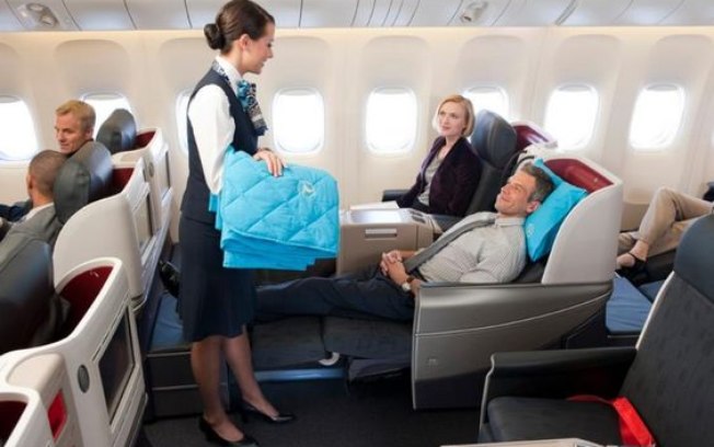 Etiqueta no avião
