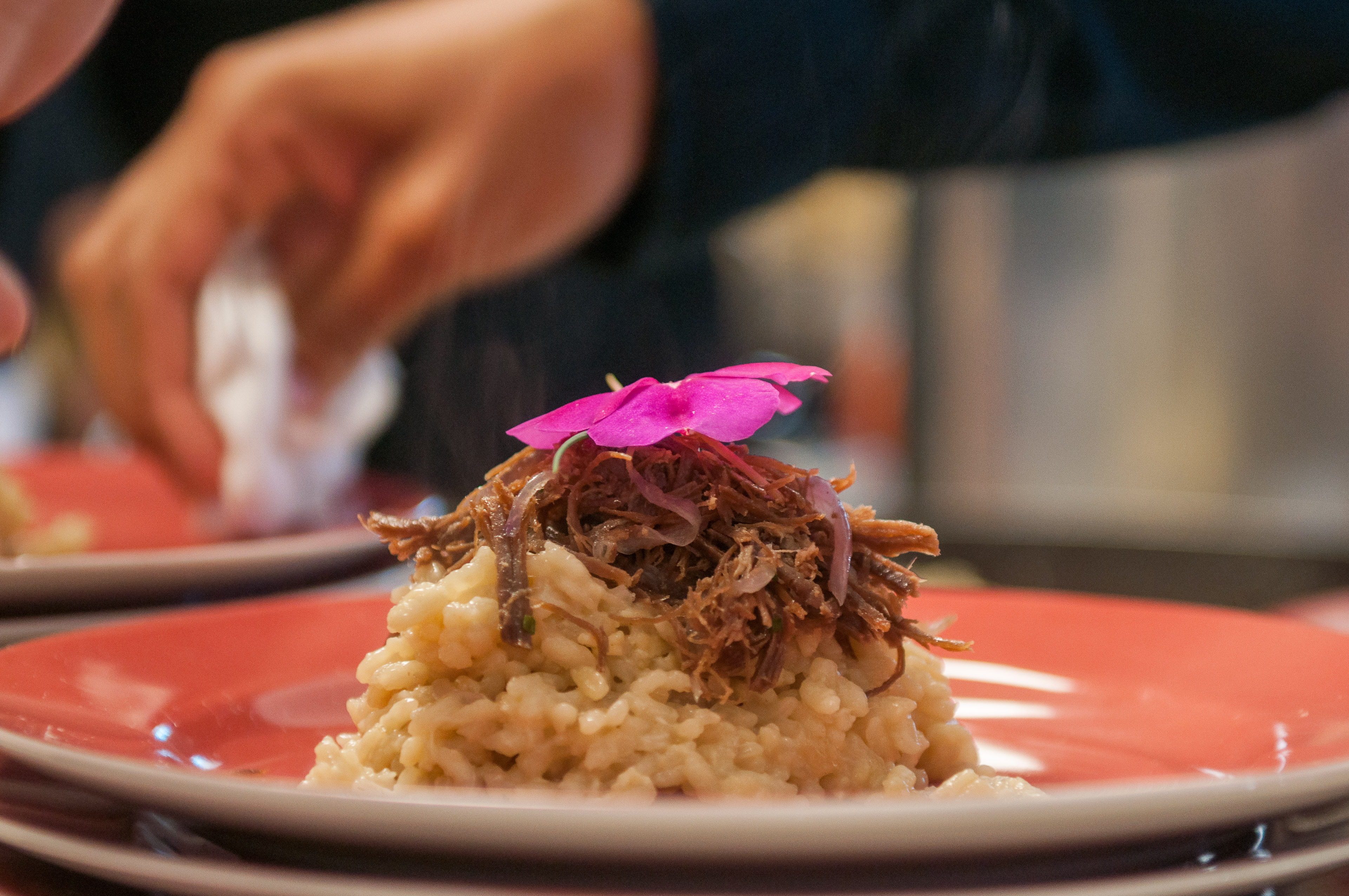 Risoto com tempero brasileiro